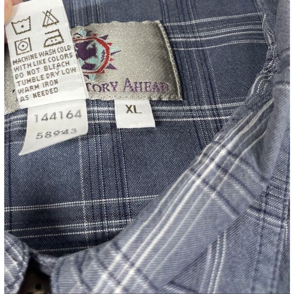 Territory Ahead Shirt Mens Extra Large Button Down Cotton Plaid Outdoors - Picture 4 of 12